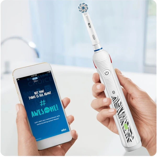 Oral-B Teen zubní kartáček pro juniory bílý - Zubní kartáčky - Obrázek 99HW400301