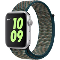 Apple Watch provlékací sportovní řemínek Nike 40/38mm Hyper Crimson / Neptune Green - Řemínky