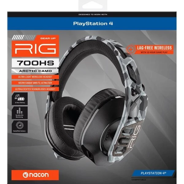 Nacon RIG 700HS bezdrátový herní headset pro PS5/PS4 Arctic Camo - Sluchátka - Obrázek 99JM000K01