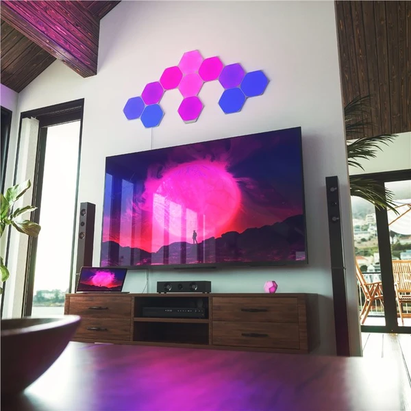 Nanoleaf Shapes Hexagons Smarter Kit chytré modulární osvětlení (9 Panels) - Chytrá osvětlení - Obrázek 99Z3600301