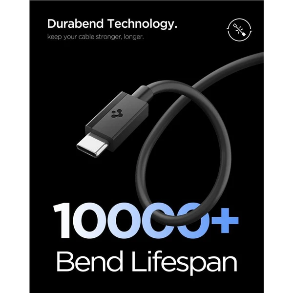 Spigen Essential USB-C/USB-C napájecí kabel 60W 2m černý - Kabely a redukce - Obrázek 99d5d77a46124a348357e1bc843aac3d