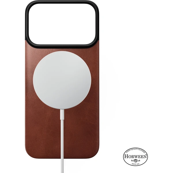 Nomad Magnetic Leather Back (Horween) MagSafe kožený kryt iPhone 18 Pro Olde Dublin - Pouzdra - Obrázek 99e4fab4b1574c3192d40e282ecc97de
