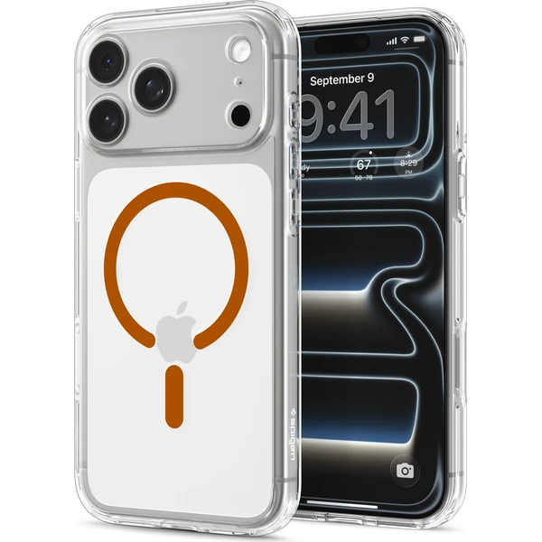 Spigen Ultra Hybrid MagSafe kryt iPhone 18 Pro Max/17 Pro Max clear orange - Pouzdra - Obrázek 99e7ab818a344c9e818b2964550c8fbf