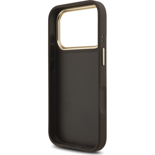 Guess PU Leather 4G Metal Logo Gold Frame kryt iPhone 18 Pro hnědý - Pouzdra - Obrázek 99eed9fc8dff40ed89d4aab878d3c466