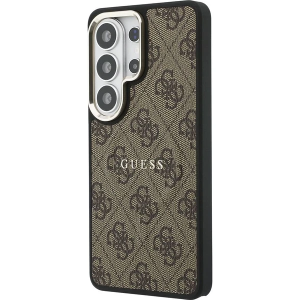 Guess PU Leather 4G Gold Frame Magnetic kryt Samsung Galaxy S26 Ultra hnědý - Pouzdra - Obrázek 99fa13aa343c46a38c198404e3b43510