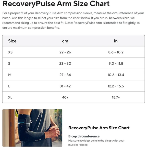 Therabody RecoveryPulse návlek na ruku XL  - Vychytávky - Obrázek 9A76G00101