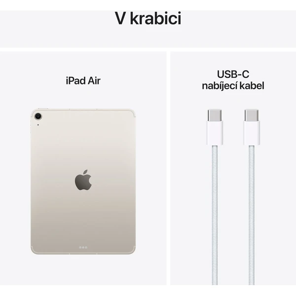 Apple iPad Air 11" 256GB Wi-Fi + Cellular hvězdně bílý (2025) - Tablety - Obrázek 9ARC000K01