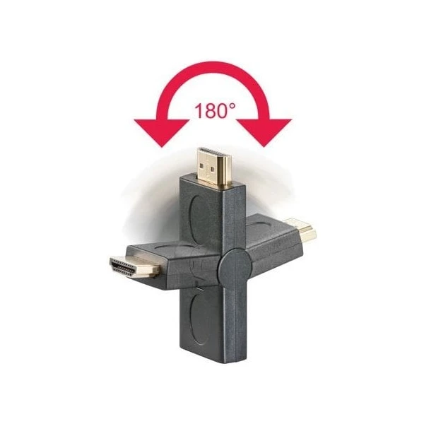 PremiumCord HDMI/HDMI redukce s otočným konektorem černá - Kabely a redukce - Obrázek 9ASU000501