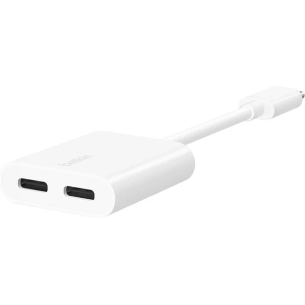 Belkin RockStar USB-C/2x USB-C redukce pro napájení + audio 60W bílá - Kabely a redukce - Obrázek 9AWC000K01