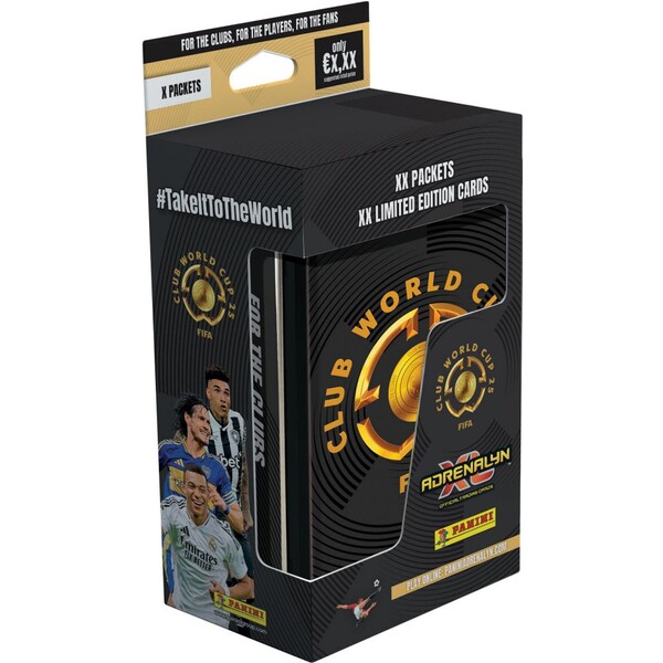 PANINI fotbalové karty FIFA Club World Cup 2025: Adrenalyn - Plechová krabička