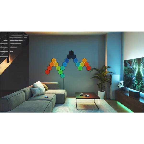 Nanoleaf Shapes v limitované edici Black Hexagons Expansion 3 Pack - Chytrá osvětlení - Obrázek 9BQ2000J01