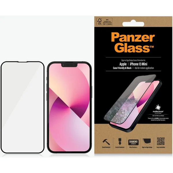 PanzerGlass™ Edge-to-Edge pro Apple iPhone 13 mini - Ochranné folie a skla - Obrázek 9C50100501