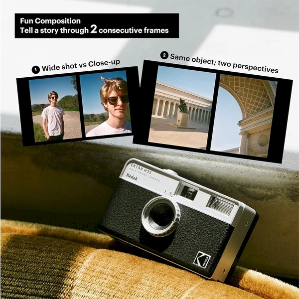 Kodak EKTAR H35 Half Frame fotoaparát šalvějový - Fotoaparáty - Obrázek 9CO0000L01