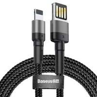 Baseus Cafule Lightning Double Sided USB kabel (2.4A) šedý/černý - Kabely