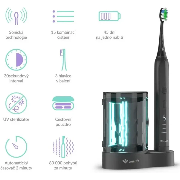 TrueLife SonicBrush K150 UV - Zubní kartáčky - Obrázek 9CVH100501