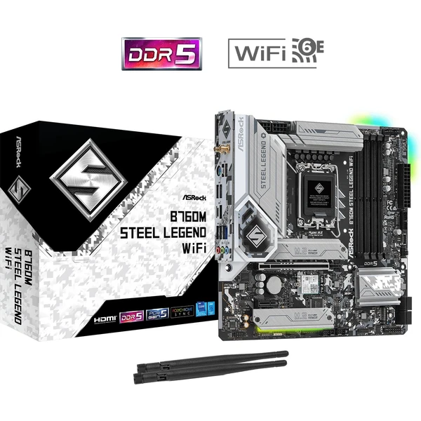 ASRock B760M STEEL LEGEND WIFI Intel B760 - Základní desky - Obrázek 9D32000701