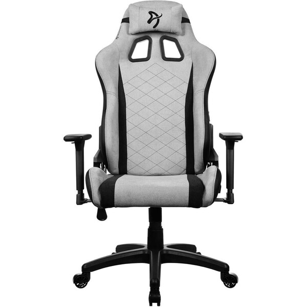 AROZZI AVANTI Soft Fabric herní židle světle šedá