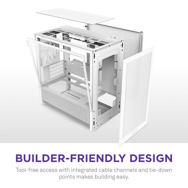 NZXT H3 Flow bílá - Počítačové skříně - Obrázek 9D7K000K01