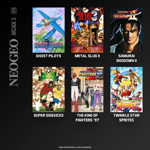 Evercade NEOGEO Arcade 3 - Hry pro Retro konzole - Obrázek 9E4K000K01