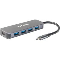 D-Link 4v1 USB-C Hub antracitový - USB huby