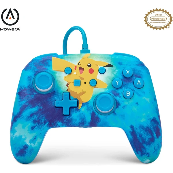 PowerA Enhanced drátový herní ovladač - Tie Dye Pikachu (Switch) - Herní ovladače - Obrázek 9EQS100501
