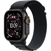 Apple Watch Ultra 3 (2025) 49mm Černý titan s černým alpským tahem L - Chytré hodinky