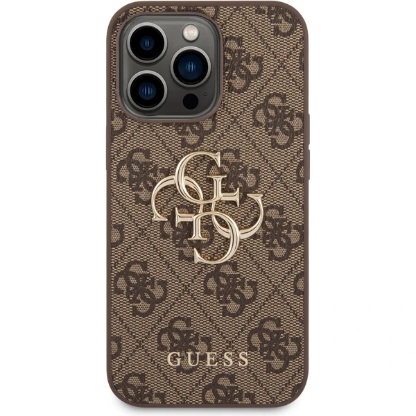 Guess PU 4G Metal Logo kryt iPhone 14 Pro Max hnědý - Pouzdra - Obrázek 9FUF100501