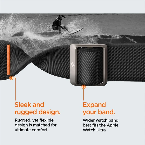 Spigen Lite Fit Ultra řemínek Apple Watch 49/46/45/44/42mm černý - Řemínky - Obrázek 9GN2000P01