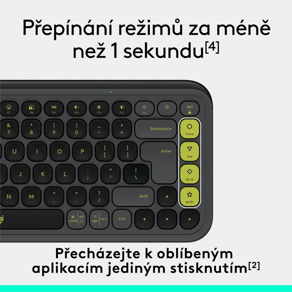 Logitech POP ICON KEYS (US) klávesnice grafitová - Klávesnice - Obrázek 9IU8000O01