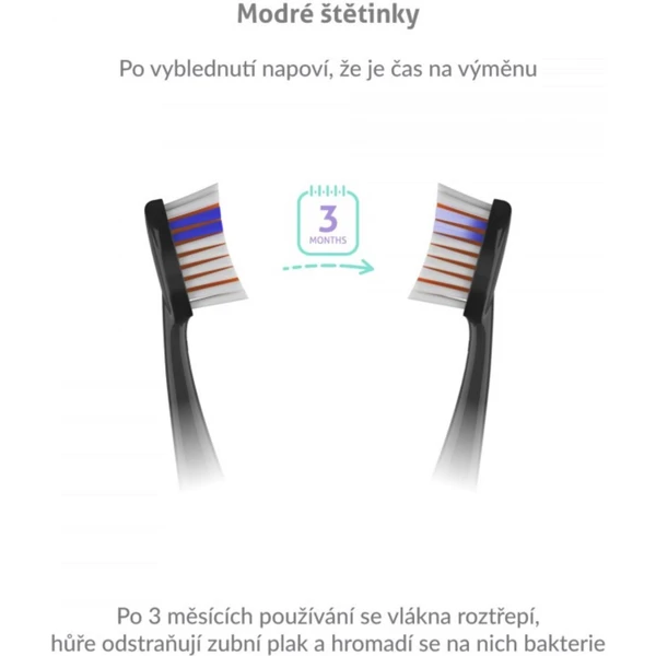 TrueLife SonicBrush K-series heads Whiten black 2 pack - Náhradní hlavice - Obrázek 9IVH100501