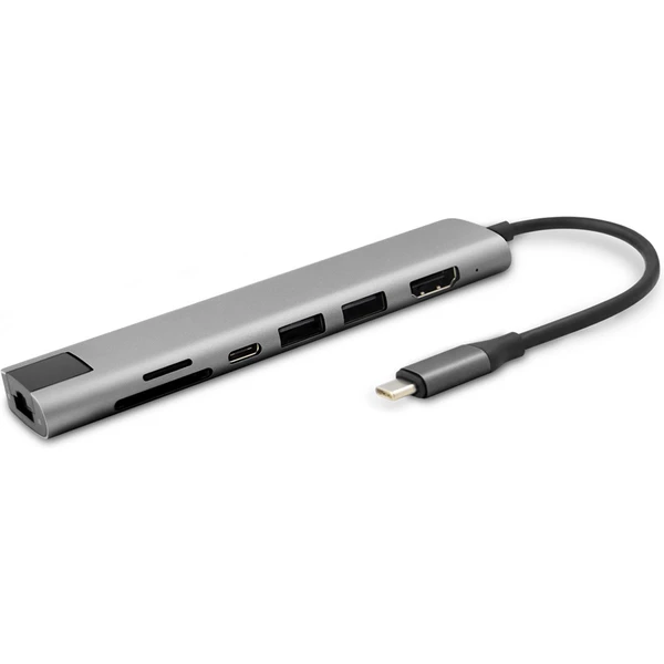 iWant by Epico 7v1 multimediální hub 8K s USB-C vesmírně šedý - USB huby - Obrázek 9KEK000K01