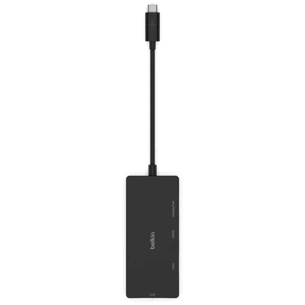 Belkin USB-C video adaptér HDMI, VGA, DVI, DisplayPort černý - USB huby - Obrázek 9LVT200401