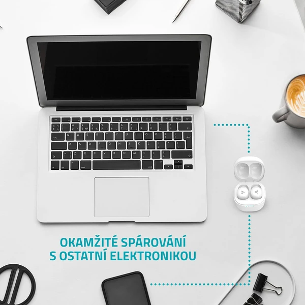 LAMAX Dots2 Touch Wireless Charging bílá - Sluchátka - Obrázek 9MSS600301