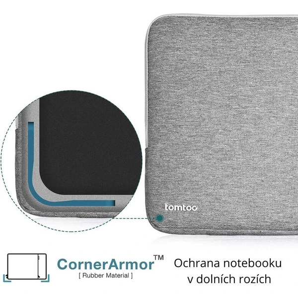 tomtoc Sleeve 14" MacBook Pro tmavě šedá - Brašny - Obrázek 9O9H000K01