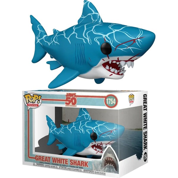 Funko POP! #1754 Movies: Jaws S3 - Great White Shark (Retro)
