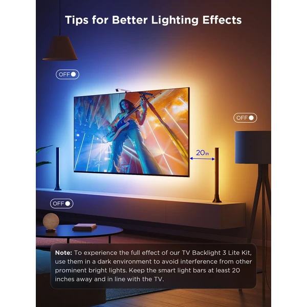 Govee TV Backlight 3 Kit Smart sada LED podsvícení - Chytrá osvětlení - Obrázek 9PKK000K01