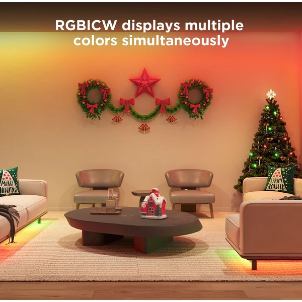 Govee WiFi RGBICW Smart PRO LED pásek 5m Matter - extra odolný - LED pásky - Obrázek 9QKK000K01