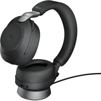 Jabra Evolve2 85 Link380/390c MS Stereo sluchátka se stojánkem černá - Sluchátka