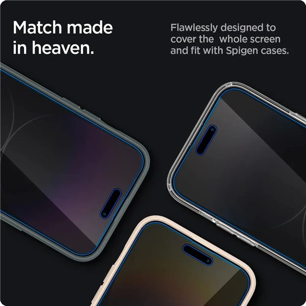 Spigen Glass EZ Fit Privacy 2 Pack ochranné sklo iPhone 14 Pro Max - Ochranné folie a skla - Obrázek 9R81000701