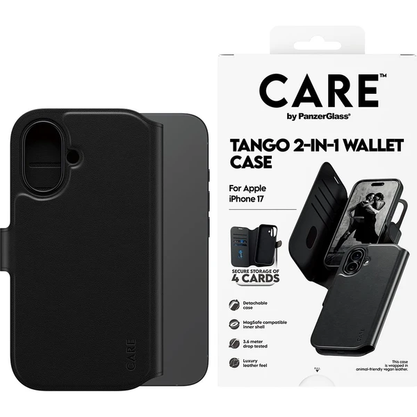 PanzerGlass® CARE Tango 2v1 Wallet pouzdro s MagSafe Apple iPhone 17 černé - Pouzdra - Obrázek 9RDH000K01