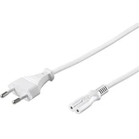 PremiumCord napájecí kabel s vidlicí k magnetofonu 230V 5m bílý - Kabely a redukce