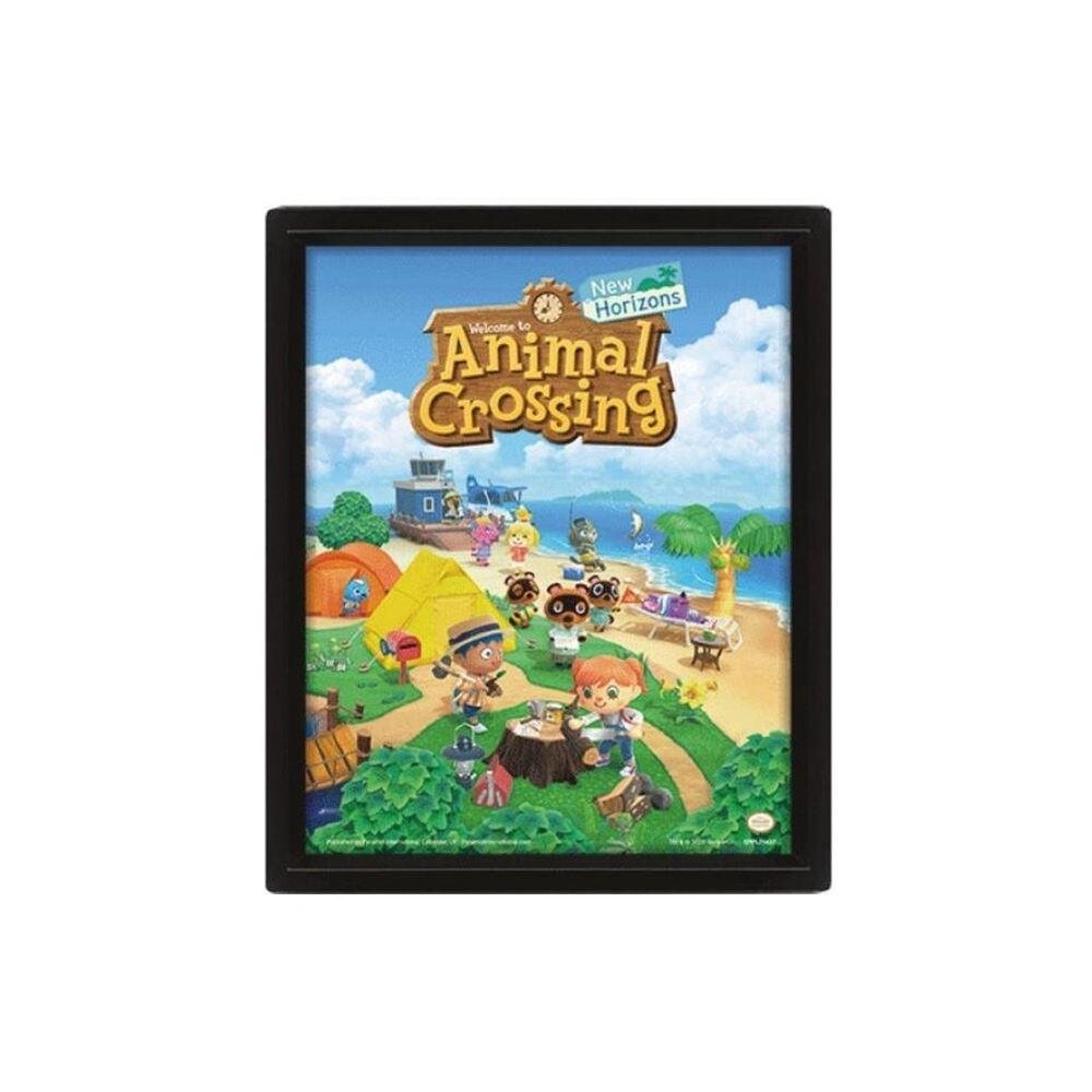 3D Obraz v rámu - Animal Crossing