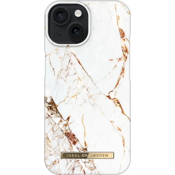 iDeal Of Sweden Fashion zadní kryt iPhone 15 Carrara Gold - Pouzdra - Hlavní obrázek