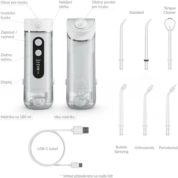 TrueLife AquaFloss Mini M50 ústní sprcha bílá - Ústní sprchy - Obrázek 9TUL000K01
