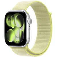 Apple Watch 49/46/45/44mm neonově žlutý provlékací sportovní řemínek - Řemínky