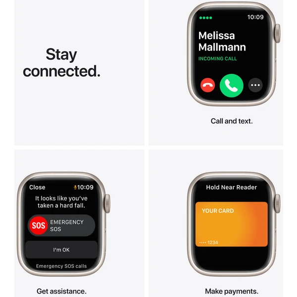 Apple Watch Series 7 Cellular 41mm hliník - Chytré hodinky - Obrázek 9TZZ000501
