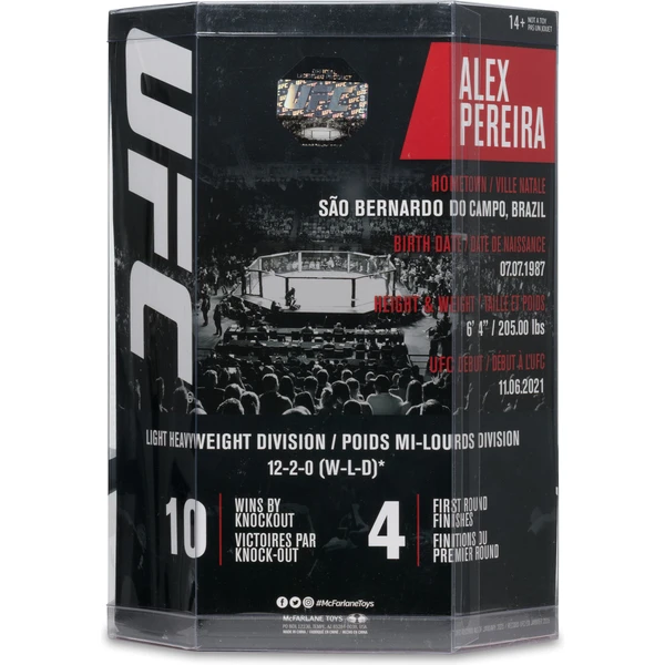 Figurka McFarlane Toys SportsPicks UFC  - Alex Pereira (Gold Label) 18 cm - Figurky - Obrázek 9UCF000K01