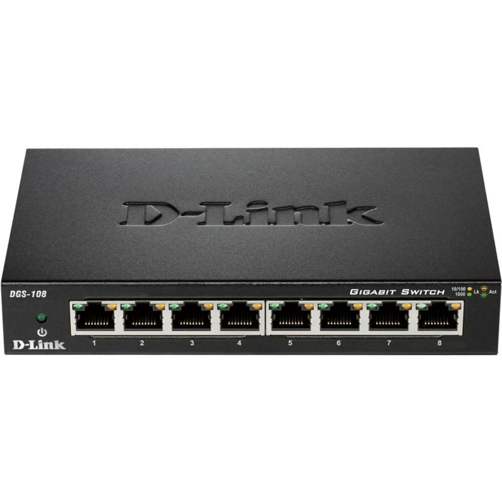 D-Link DGS-108 8-portový Gigabit Desktop Switch