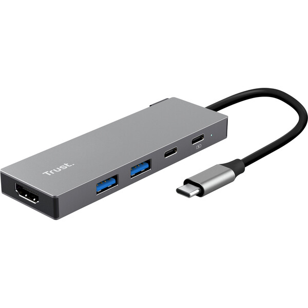 Trust DALYX USB-C Hub 5v1 antracitový Antracitová