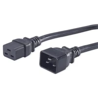 PremiumCord IEC C19/IEC C20 napájecí prodlužovací kabel 230V 3m černý - Kabely a redukce